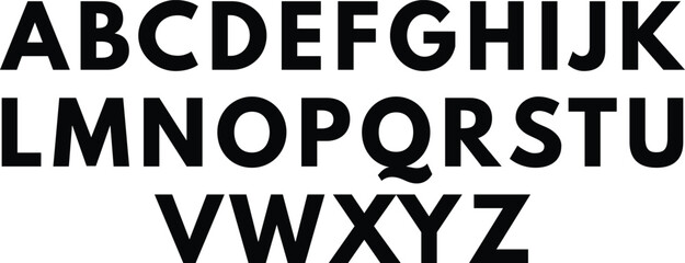 Poster - Alphabet set vector isolated on white background for education
