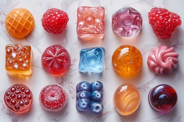 Wall Mural - Modern icons of candy