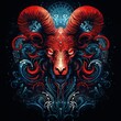 Zodiac sign Capricorn, Zodiac animal, vector illustration