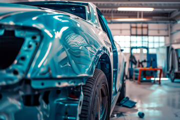Poster - Car Maintenance in Garage