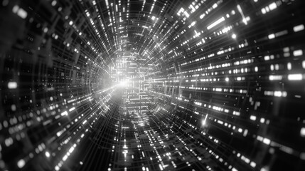 Aufkleber - Digital interpretations of quantum computing and cryptography  AI generated illustration
