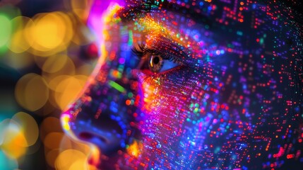 Aufkleber - Discussing the ethical considerations of using generative AI technology in art creation  AI generated illustration
