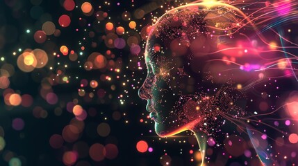 Fototapete - Discussing the cultural implications of AIgenerated music and visual art  AI generated illustration