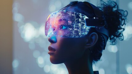 Fototapete - Exploring the potential for AI to revolutionize the way we approach creativity and innovation  AI generated illustration
