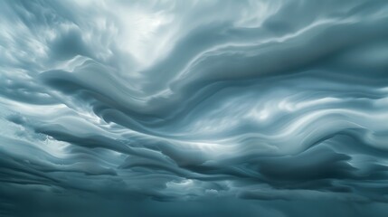 Aufkleber - FastMoving Clouds Detailed photographs of clouds racing across the sky capturing the dynamic motion and everchanging formations of the atmosphe  AI generated illustration