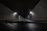 Fototapeta Miasto - road tunnel on the way to Zakopane - road opening, road improvement - possible toll