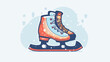 Ice skate icon image flat cartoon vactor illustrati