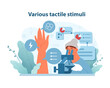 © inspiring.team - Various tactile stimuli. A scene capturing sensory exploration with touch.