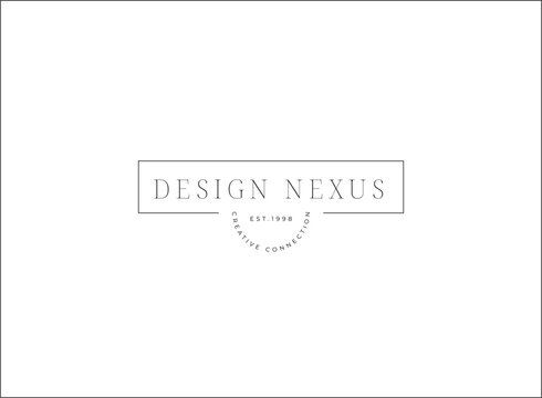 Minimal and Aesthetic typography logo template for company and beauty business