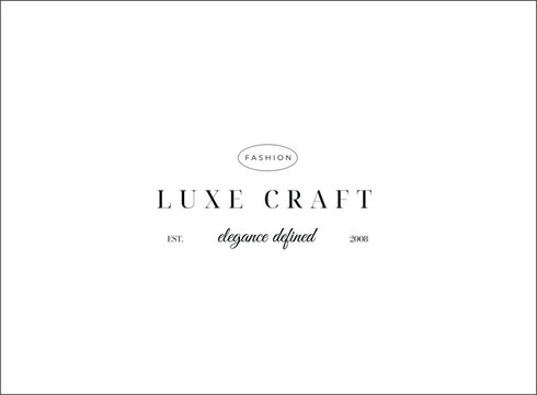 Minimal and Aesthetic typography logo template for company and beauty business