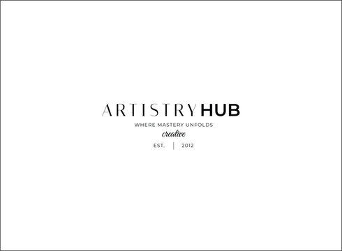 Minimal and Aesthetic typography logo template for company and beauty business