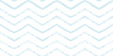 Fototapeta Boho - Chevron seamless vector pattern. Watercolor stripe kids background, Abstract zigzag blue print, Graphic striped texture pastel lines.