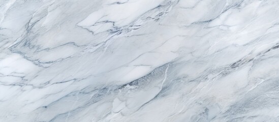 Poster - White and gray colored marble with a smooth texture, perfect for elegant interior design projects