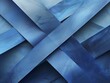 An artistic representation using abstract shapes in a cross formation against a gradient blue backdrop conveys strategic financial foresight.