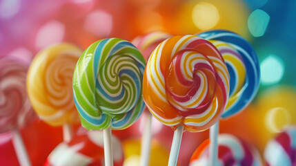 Poster - colorful lollipop