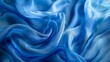floating blue fabric graceful and flowing background