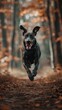 Laufender Hund fliegende Ohren