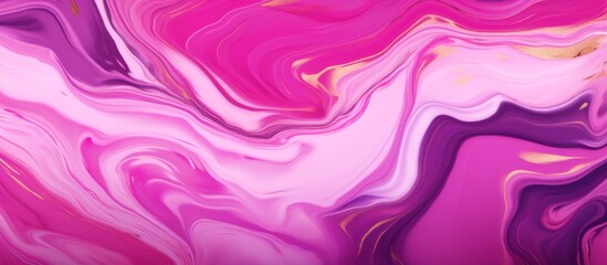 Poster - Close-up view of a textured background with swirls of pink and purple marble colors creating a visually stunning pattern