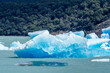 Iceberg floating at Lago Argentina in Patagonia