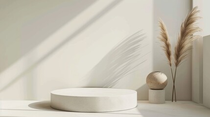 Aufkleber - A clean and minimalistic environment featuring a pod  AI generated illustration
