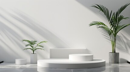 Aufkleber - A clean and minimalistic environment featuring a pod AI generated illustration