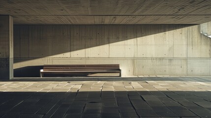 Poster - a feeling of isolation and desolation in the empty s ai generated illustration