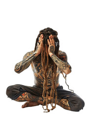 Wall Mural - Dreadlock Man in A Pose