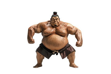 Wall Mural - Sumo Ready To Fight Isolated