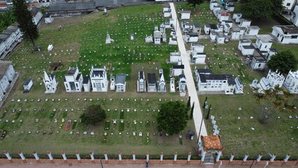 Wall Mural - Cemetery of the town of Calarca with its tombs and , mausoleums