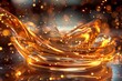 A photorealistic image of fire erupting from a random metal object, sparks flying ,3DCG,high resulution