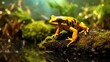 Yellow poison dart frog (Dendrobates leucomystax)