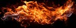 Fire flames on black background. Abstract background. Texture of fire.