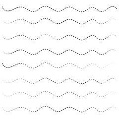 Poster - wavy lines seamless pattern background illustration