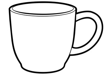 line art of a coffee mug