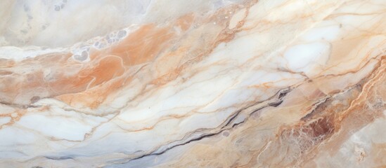 Poster - A unique pattern of brown and white colors on a smooth surface resembling marble