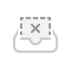 Poster - empty folder. there is no data, documents or files yet concept illustration flat design vector. simple modern graphic element for ui, infographic, icon