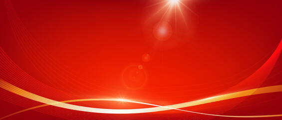 Wall Mural - abstract red line background