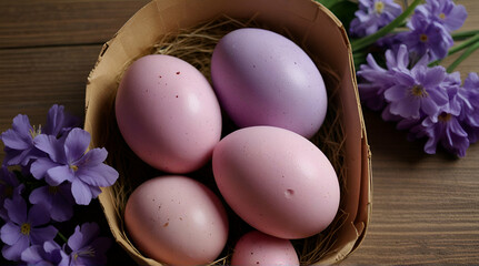  purple and pink easter egg. generative.ai