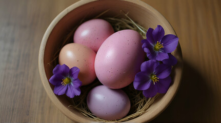  purple and pink easter egg. generative.ai