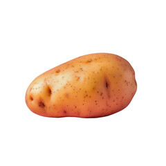 Wall Mural - A close up of a potato with a Transparent Background