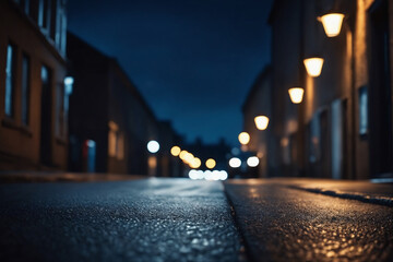 Dark street, asphalt abstract dark blue background