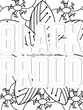 © MdRakibul - Keychain Quotes Flower Coloring Page Beautiful black and white illustration for adult coloring book