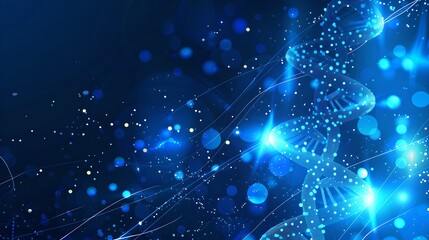Aufkleber - Abstract Blue Network Connections Background. Dynamic lines and dots for technology themes. Ideal for web and print. Digital concept illustration. AI