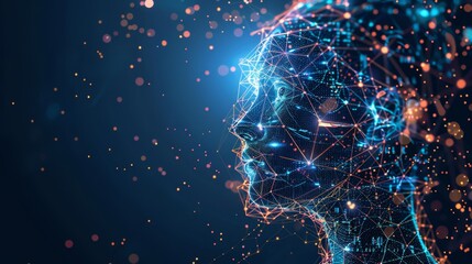 Poster - Human Head Network of Dots