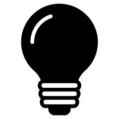 Poster - lightbulb, idea icon