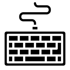 Wall Mural - keyboard icon