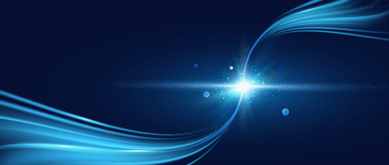 Wall Mural - abstract background with waves
