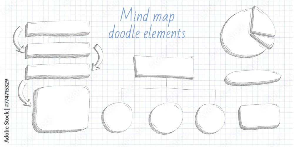 Doodle infographic elements. Vector illustration. Hand drawn doodle ...