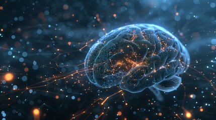Aufkleber - Detailed Computer Generated Human Brain