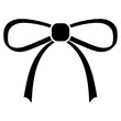 Elegant bow tie icon, bow tie clothing accessory
